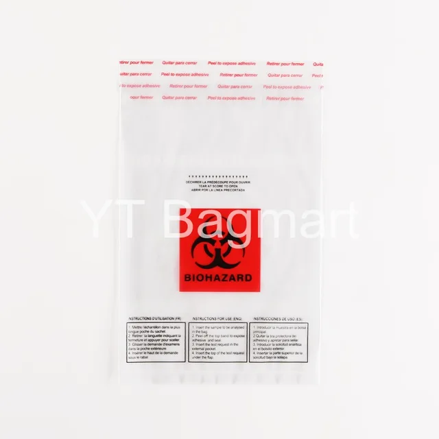 ‘’Tamper evident specimen bag