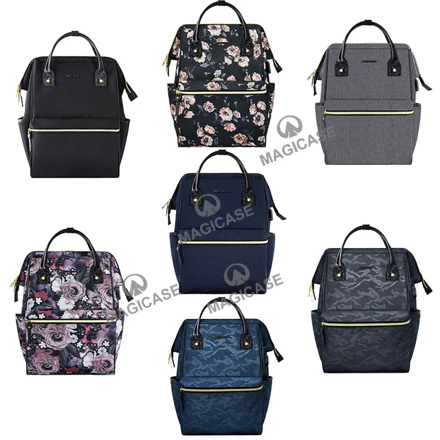 KROSER Laptop Backpack 15.6 Inch Stylish School Computer Backpack Doctor Bag Water Repellent College Casual Daypack with USB Port Travel Business Work Bag for Men/Women-Black