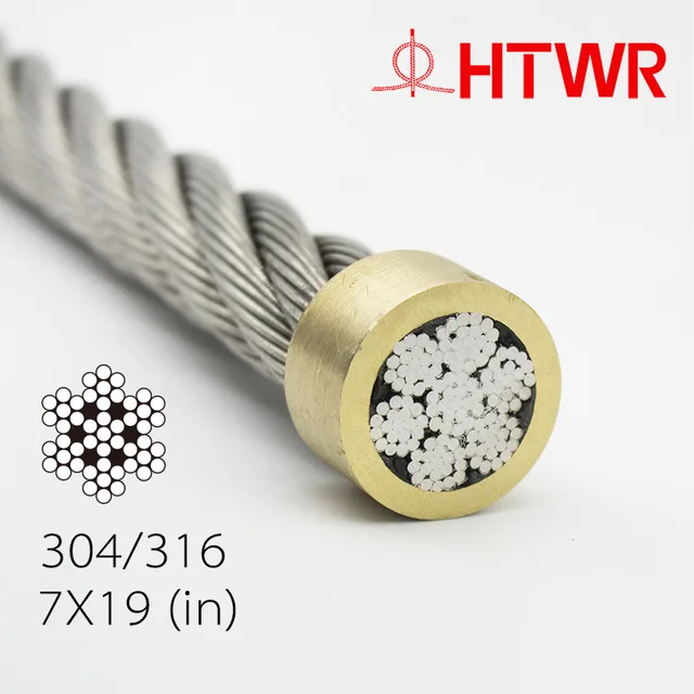 7X19 Stainless Steel Cable Type304 316