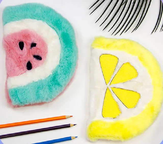 Plush notebook , fashion design notebook