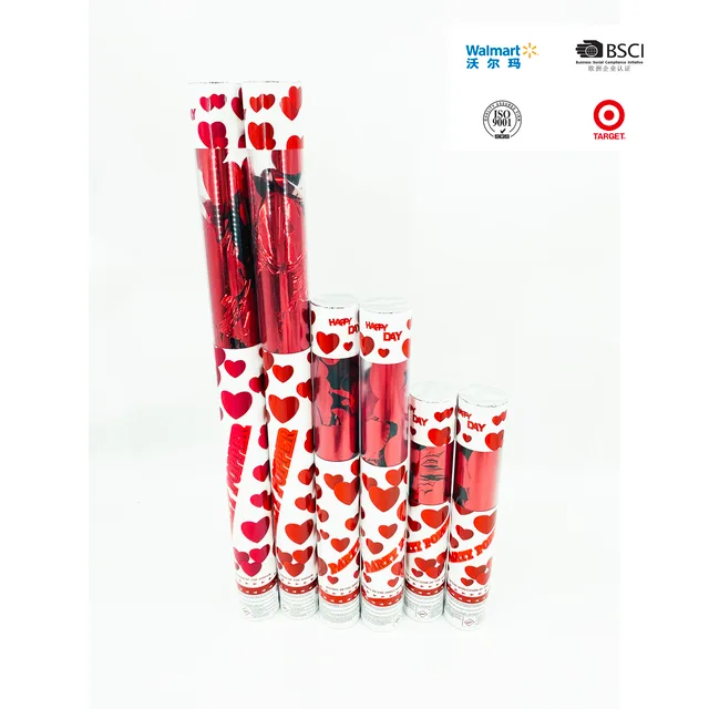 Party popper with paper heart party cannon party popper/party cannon/confetti cannon