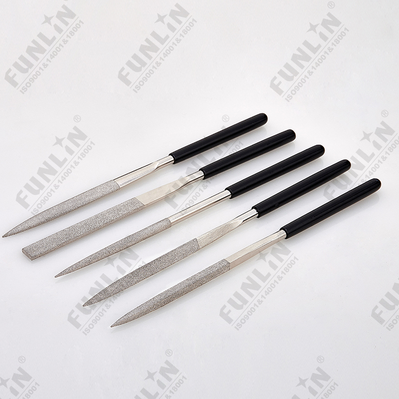 Vacuum brazed diamond file