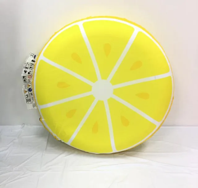 Inflatable mattress with polyetser cover Lemon design