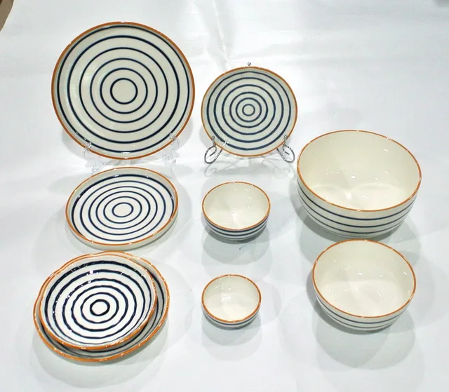 Handpainting wing wheel dinnerware