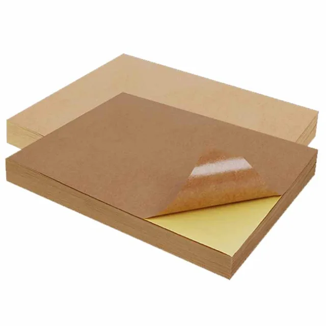 Matt sticker paper,color sticker paper,kraft sticker paper