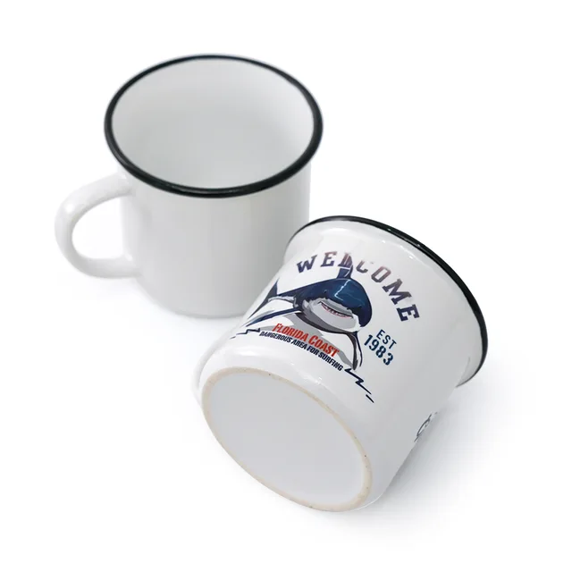 Camper mug / Ceramic Enamel Mug