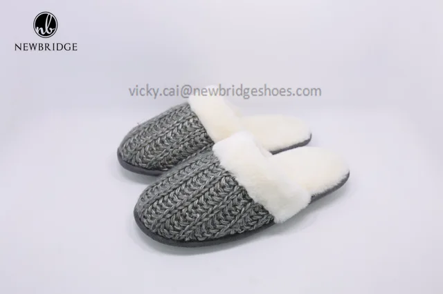 Special Yarn Knit Mule Slipper
