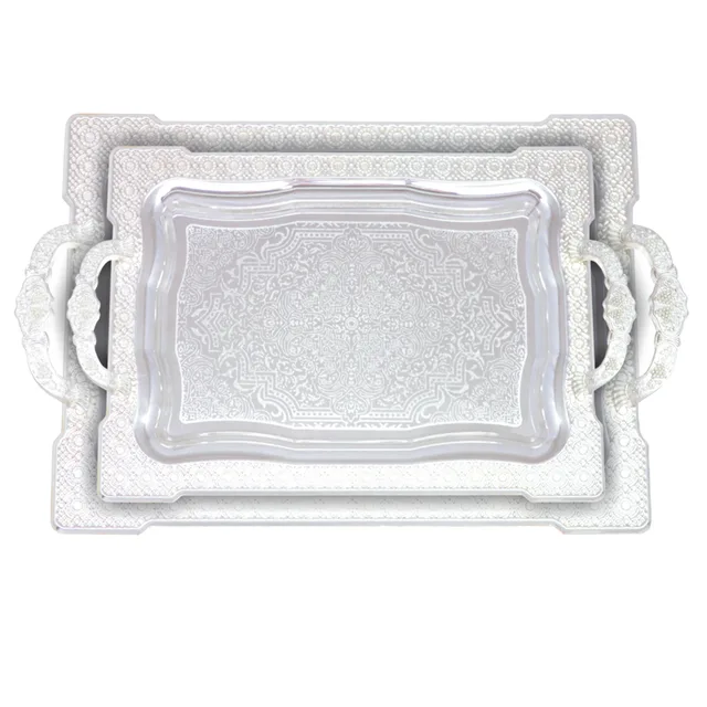 Silver plated iron tray