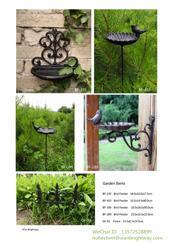 Cast iron garden decoration