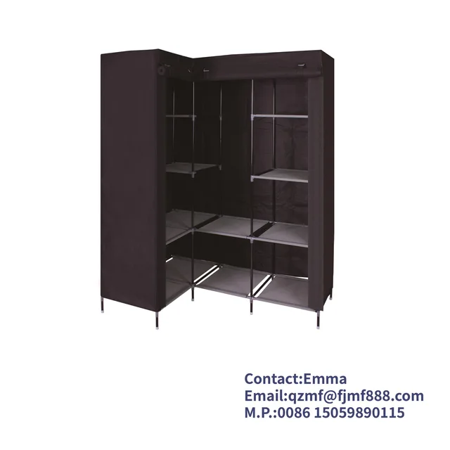 Corner Non Woven Fabric Wardrobe 99G14126Z