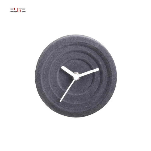 Creative Modern Table Clock with Velvet Surface