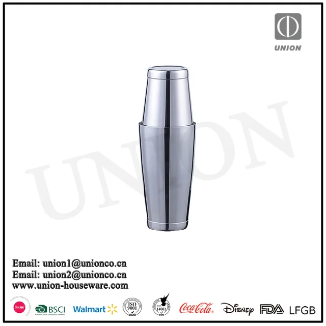 304 stainless steel 2-piece cobbler cocktail shaker/750ml/high quantity