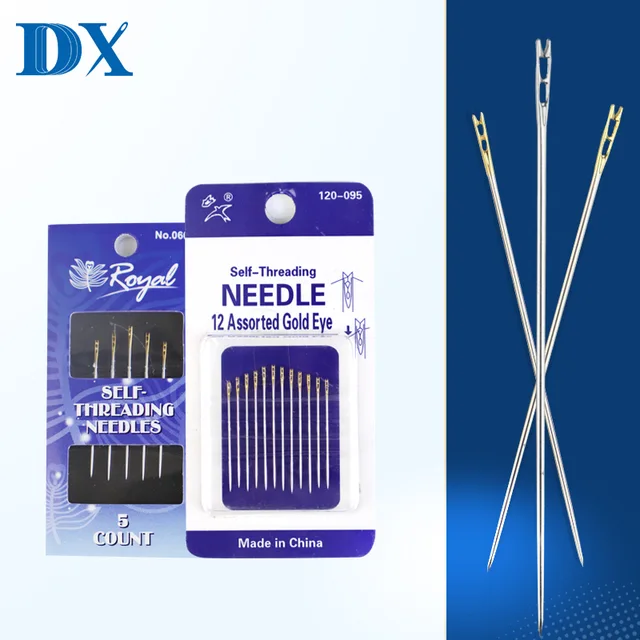 Hand Sewing Needle Self-Threading Needle