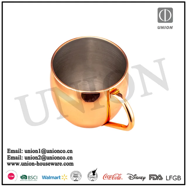 5L /3L/32oz copper plated finished moscow mule mug/ factory direct stainless steel er plated barrel mule mug