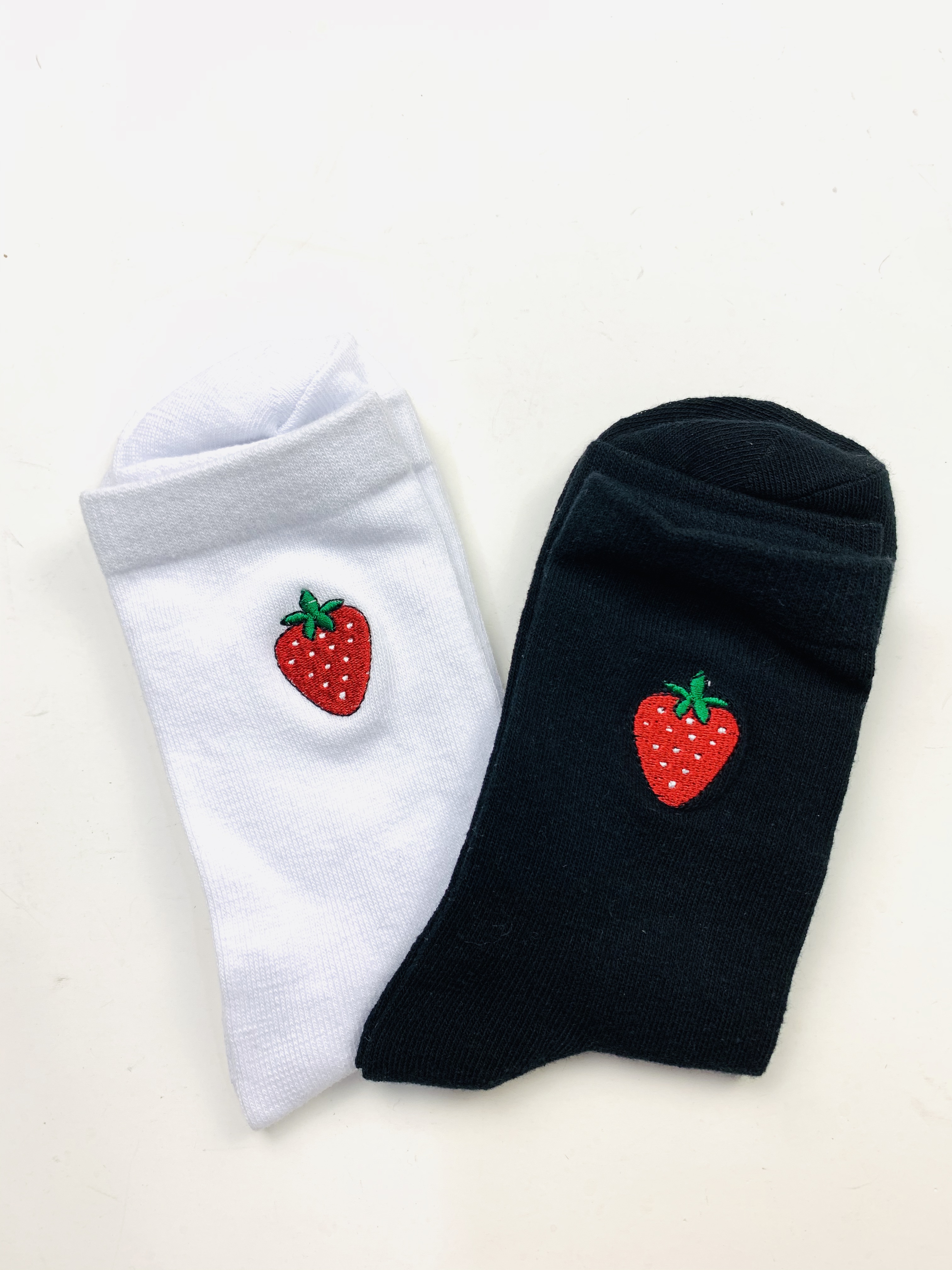 Women socks with embroidery