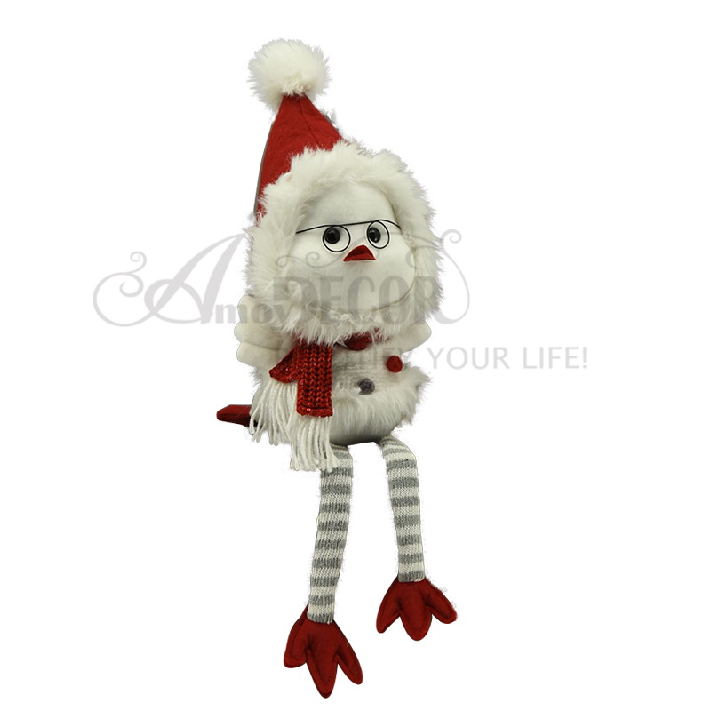1asst.fabric Sitting Bird With Long Legs