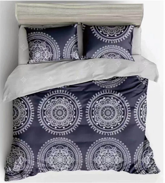 Microfiber polyester printed sheet set quilt