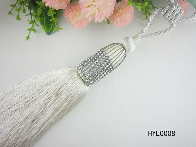 Curtain decorations, curtain tieback, holdbacks, holder for curtains, window accessory, magnetic tie, metal,cotton, polyester