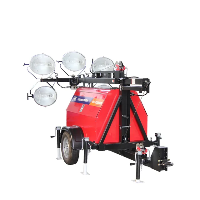 Portable Lamp Generator Manual Type light tower Led Lighting Tower