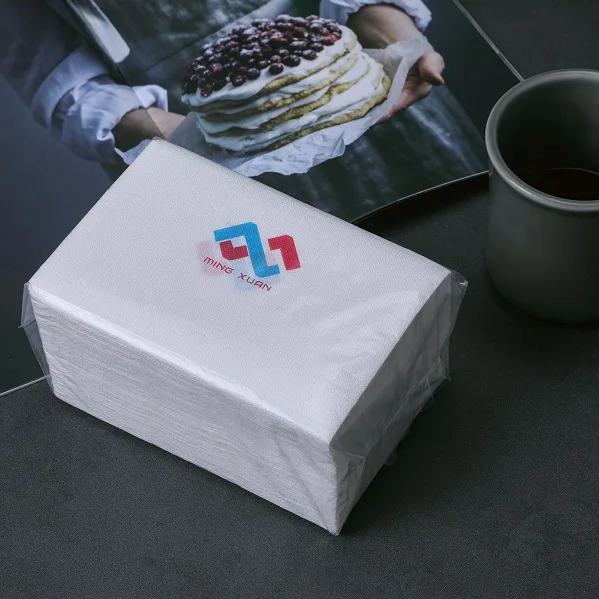 Logo printed 21*16 CM 2 Plys Interfold Napkin