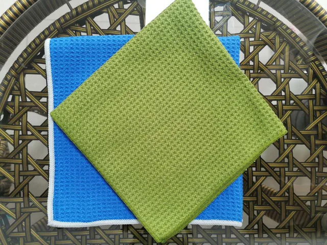 Waffle square towel