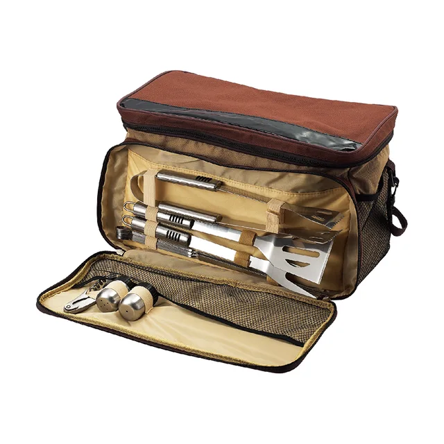 BBQ with utensil set