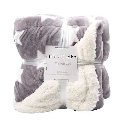 Fannel fleece combined sherpa fleece