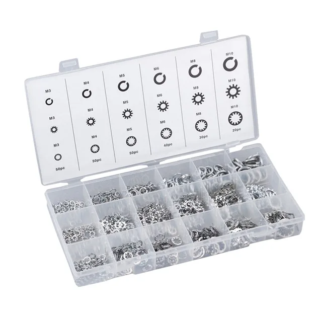 720PCS Lock & Star washer assortment