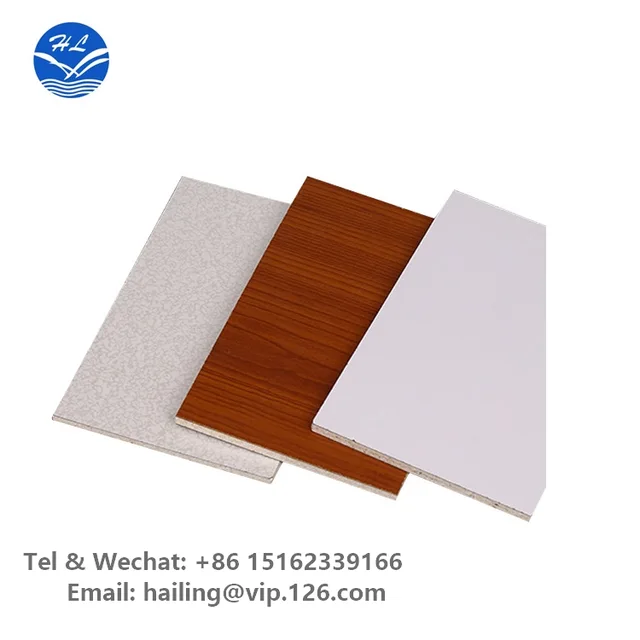 Different Patterns Waterproof Fireproof Heat Resistant Double Finish Two Faces Color HPL High Pressure Compact MGO Laminate Board for Cabinet