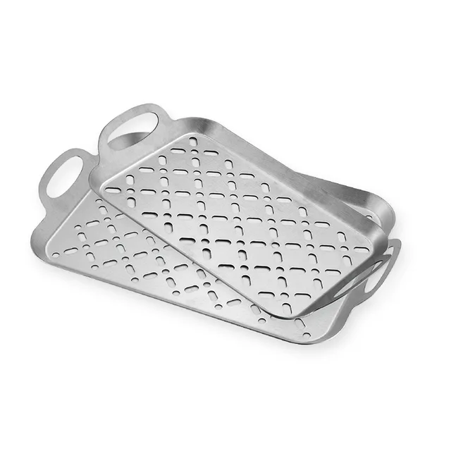 BBQ stainless steel square grill wok