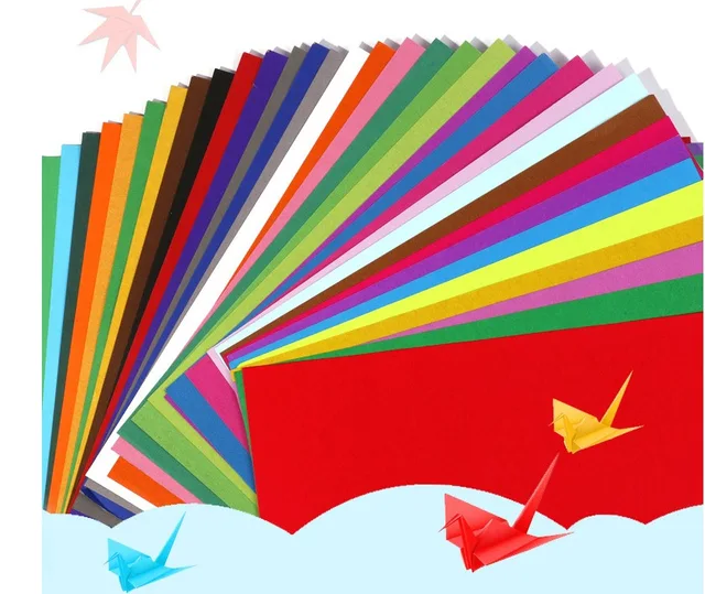 Color Glossy Paper,Papel Lustre 16x16cm,10x10cm