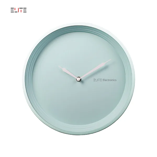 12” metal wall clock with plastic dial with 3D step shape fringe