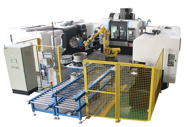 Tripod-shaped wheel automatic production line
