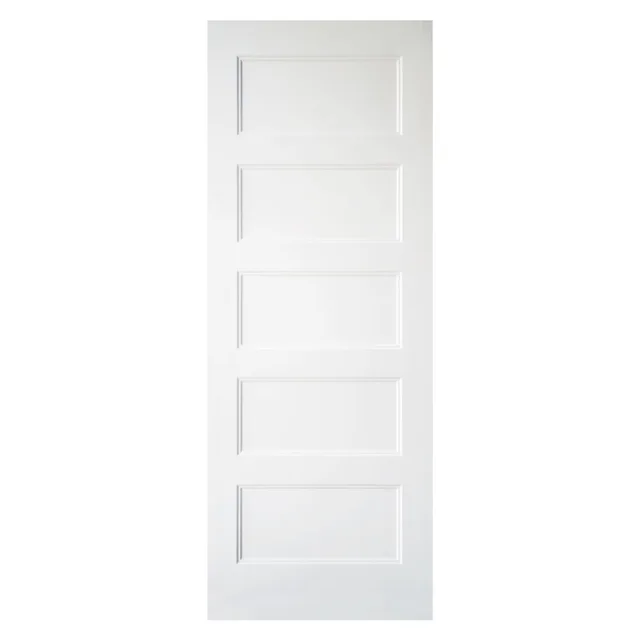 White primed HDF moulded door