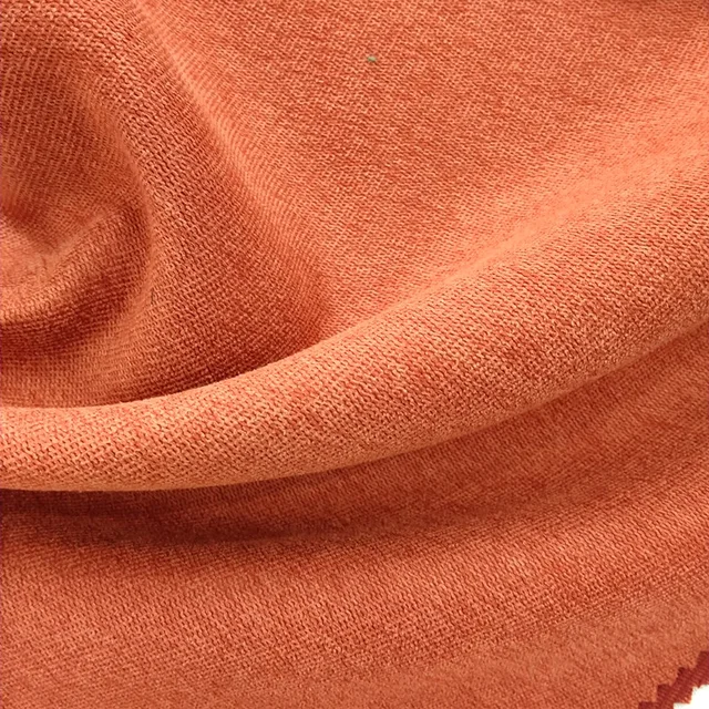Polyester brush fabrics