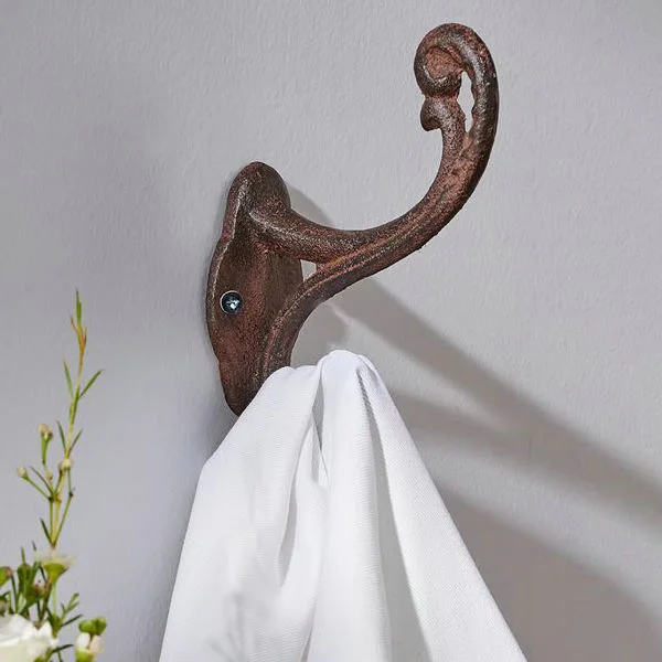Cast iron coat hook