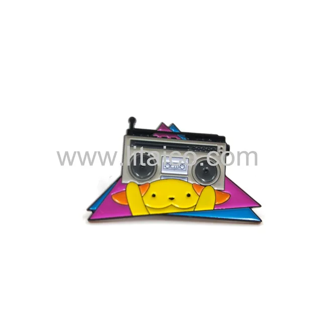 Cute cartoon metal badge
