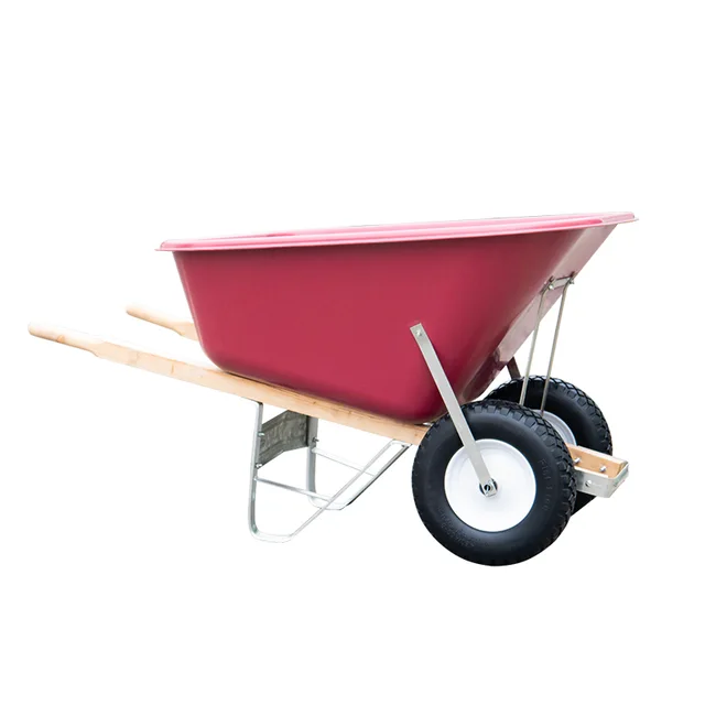 `750lbs capacity 10cuft Heavy Duty Dual Wheels Wheelbarrow