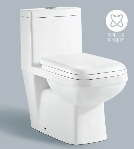 One piece toilet