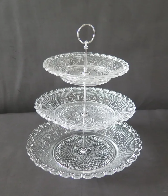 Mc1006 S/3 Glass Plates Fruit Plate