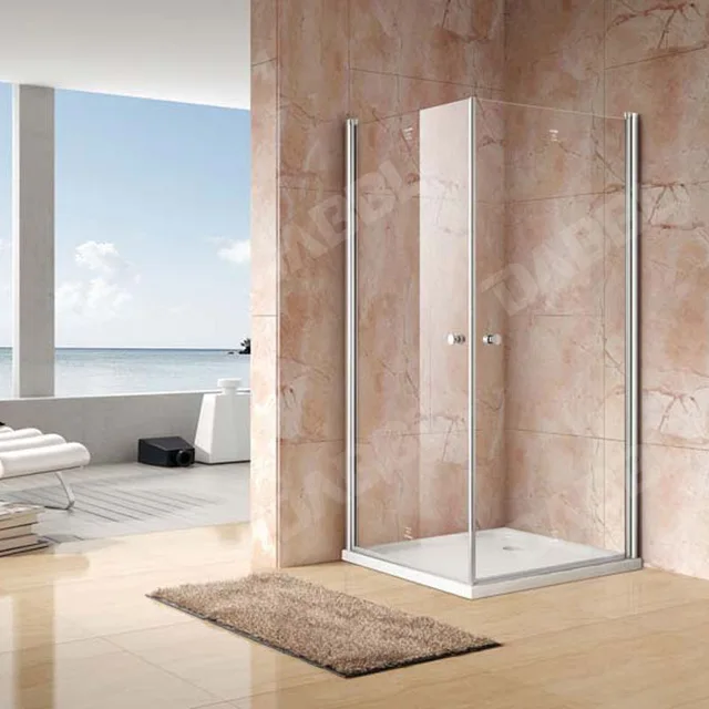 Shower enclosure , shower door , shower cubicle, sanitary , pivot door, rectangle double pivot door