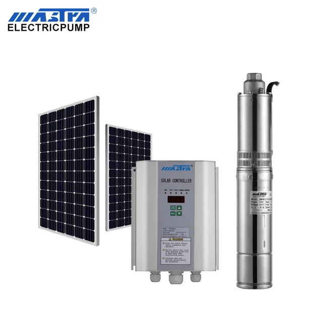 Solar pump solar water pump 3 inch submersible screw pump 48v 500w solar DC water pump system Mastra Ruirong pump
