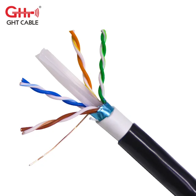 Cat6 23awg Cu Ftp Outdoor Cable 305m/Roll