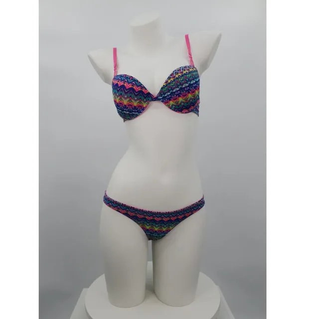 Hot Sale Sexy Underwear Printed Push Up Bra Bikini Set