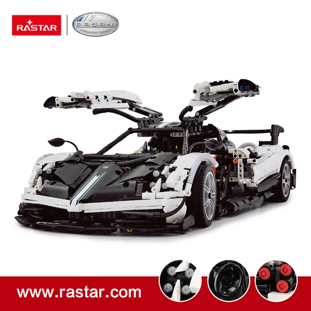 RASTAR 1:8 big size Pagani Huayra BC assemble building block/bricks car toy