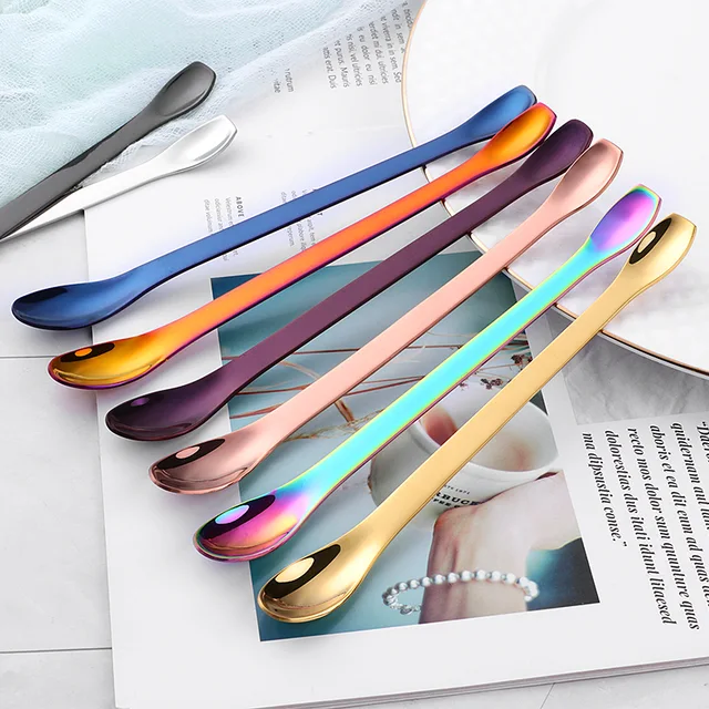 Double head creative stainless steel spoon