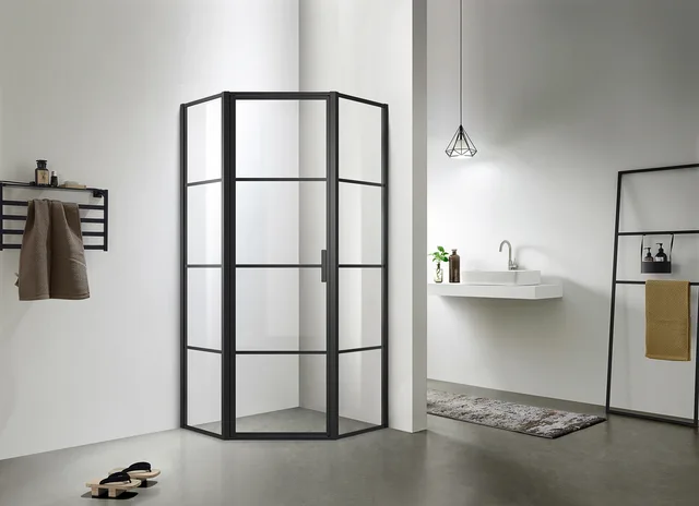 Grid Diamond pivot door