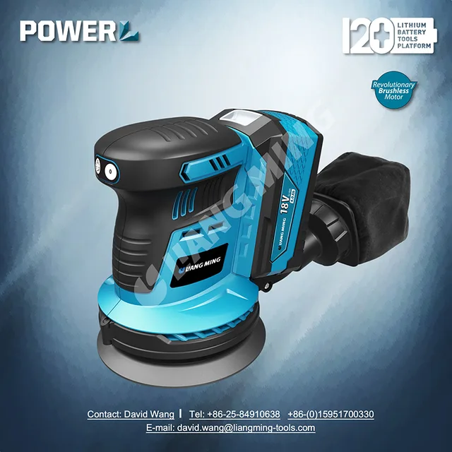 18V brushless lithium battery cordless rotary sander