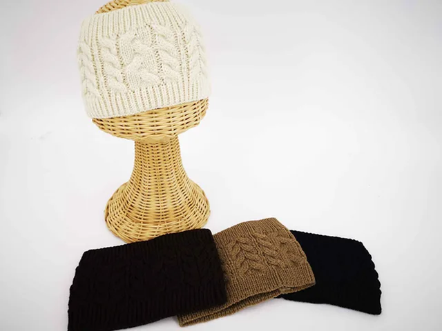 Autumn and Winter acrylic knitting simple headband