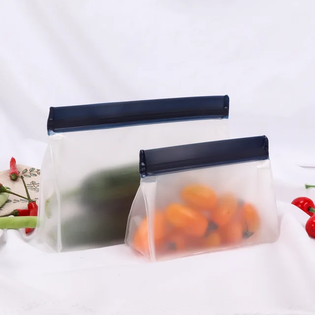 Food grade reusable ziplock food storage packaging bags